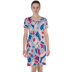 Pattern Short Sleeve Nightdress