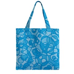 Pattern Zipper Grocery Tote Bag by Valentinaart