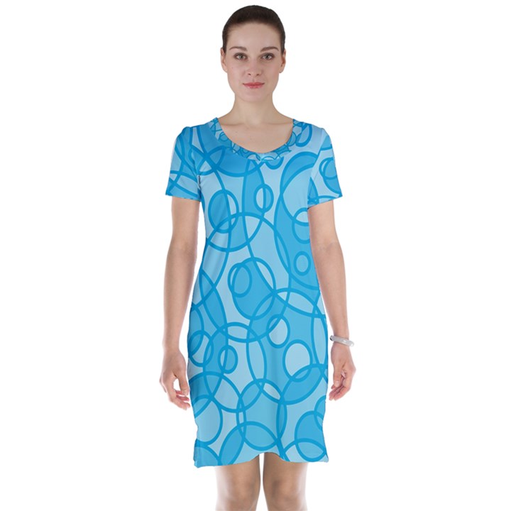 Pattern Short Sleeve Nightdress