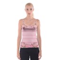 Pink Peony Outline Romantic Spaghetti Strap Top View1