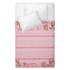 Pink Peony Outline Romantic Duvet Cover Double Side (Single Size)