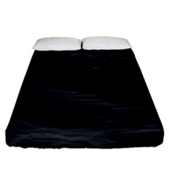 Dark Lake Ocean Pattern River Sea Fitted Sheet (queen Size)