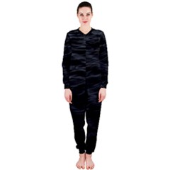 Dark Lake Ocean Pattern River Sea Onepiece Jumpsuit (ladies)  by Simbadda