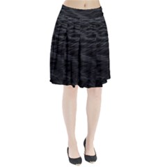 Dark Lake Ocean Pattern River Sea Pleated Skirt by Simbadda