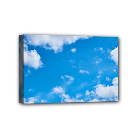 Sky Blue Clouds Nature Amazing Mini Canvas 6  X 4 