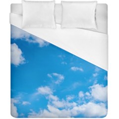 Sky Blue Clouds Nature Amazing Duvet Cover (california King Size) by Simbadda