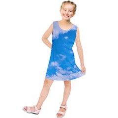 Sky Blue Clouds Nature Amazing Kids  Tunic Dress