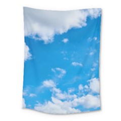 Sky Blue Clouds Nature Amazing Medium Tapestry