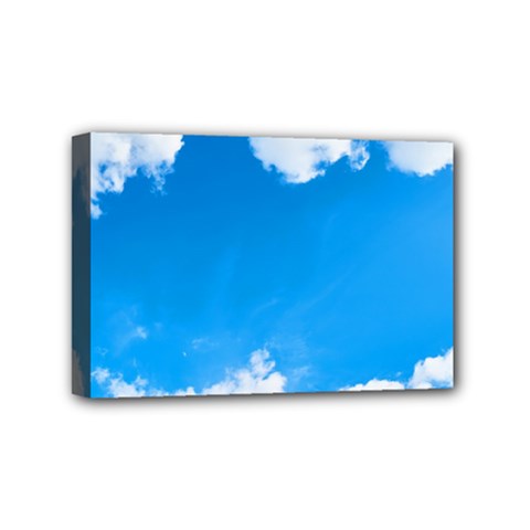 Sky Clouds Blue White Weather Air Mini Canvas 6  X 4 