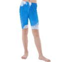 Sky Clouds Blue White Weather Air Kids  Mid Length Swim Shorts View1