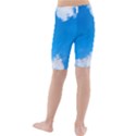 Sky Clouds Blue White Weather Air Kids  Mid Length Swim Shorts View2