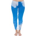 Sky Clouds Blue White Weather Air Classic Winter Leggings View1