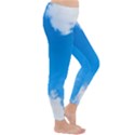 Sky Clouds Blue White Weather Air Classic Winter Leggings View3