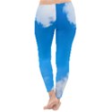 Sky Clouds Blue White Weather Air Classic Winter Leggings View4