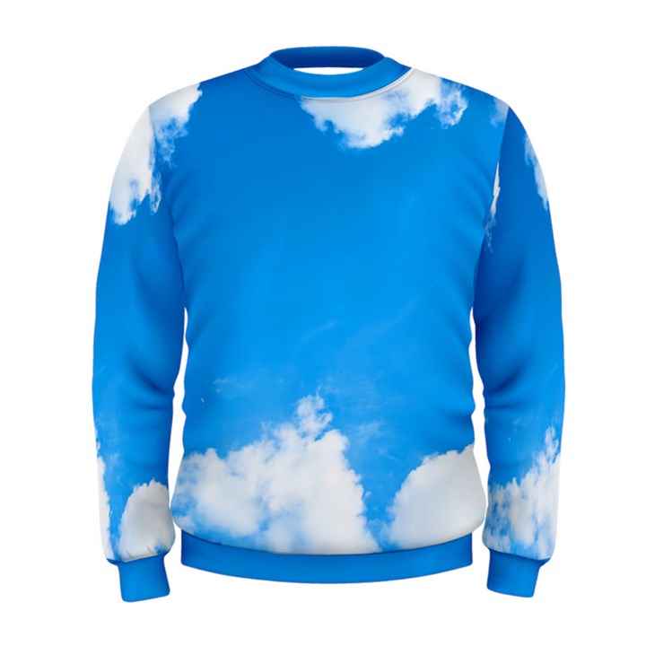 Sky Clouds Blue White Weather Air Men s Sweatshirt