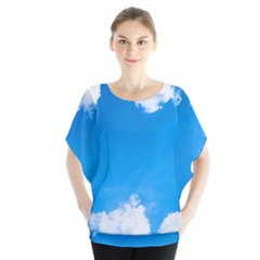 Sky Clouds Blue White Weather Air Blouse