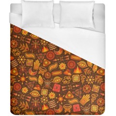 Pattern Background Ethnic Tribal Duvet Cover (california King Size) by Simbadda