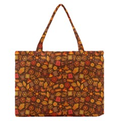 Pattern Background Ethnic Tribal Medium Zipper Tote Bag