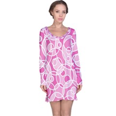 Pattern Long Sleeve Nightdress