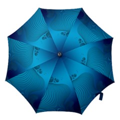 Fractals Lines Wave Pattern Hook Handle Umbrellas (medium)