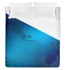 Fractals Lines Wave Pattern Duvet Cover (queen Size) by Simbadda