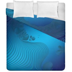 Fractals Lines Wave Pattern Duvet Cover Double Side (california King Size)