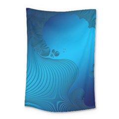 Fractals Lines Wave Pattern Small Tapestry