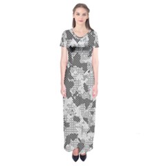 Camouflage Patterns  Short Sleeve Maxi Dress