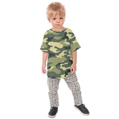 Camouflage Camo Pattern Kids  Raglan Tee