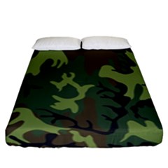 Military Camouflage Pattern Fitted Sheet (king Size)