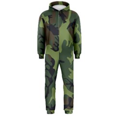 Military Camouflage Pattern Hooded Jumpsuit (men)  by Simbadda