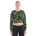 Military Camouflage Pattern Women s Cropped Sweatshirt View1