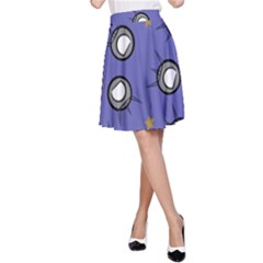 Rockets In The Blue Sky Surrounded A-line Skirt by Simbadda