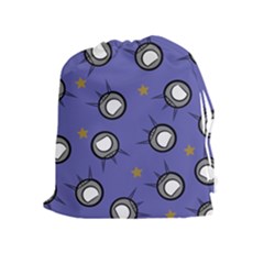 Rockets In The Blue Sky Surrounded Drawstring Pouches (extra Large) by Simbadda