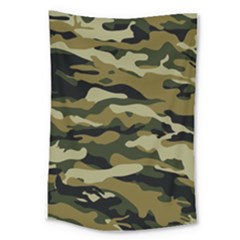 Military Vector Pattern Texture Large Tapestry