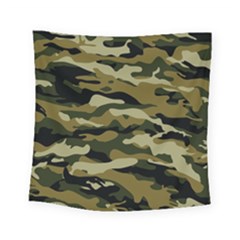 Military Vector Pattern Texture Square Tapestry (small) by Simbadda