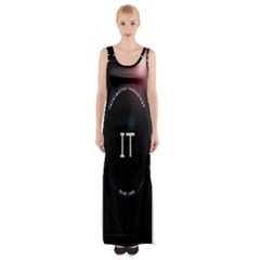 This Is An It Logo Maxi Thigh Split Dress