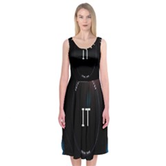 This Is An It Logo Midi Sleeveless Dress