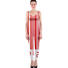 Colorful Gradient Barcode Onepiece Catsuit