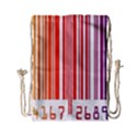 Colorful Gradient Barcode Drawstring Bag (Small) View2