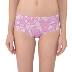 Pattern Mid-waist Bikini Bottoms