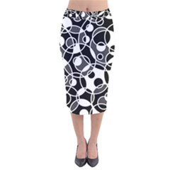 Pattern Velvet Midi Pencil Skirt by Valentinaart