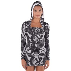 Pattern Women s Long Sleeve Hooded T-shirt