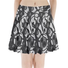 Pattern Pleated Mini Skirt