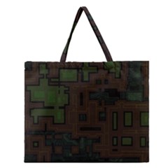 Circuit Board A Completely Seamless Background Design Zipper Large Tote Bag