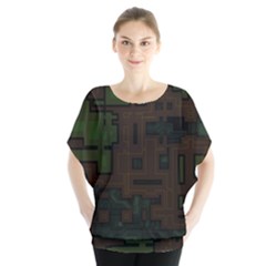 Circuit Board A Completely Seamless Background Design Blouse