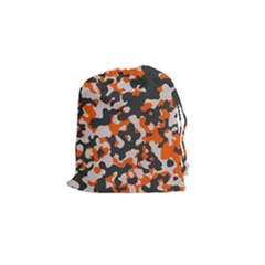 Camouflage Texture Patterns Drawstring Pouches (small)  by Simbadda