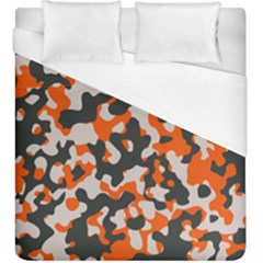 Camouflage Texture Patterns Duvet Cover (king Size) by Simbadda