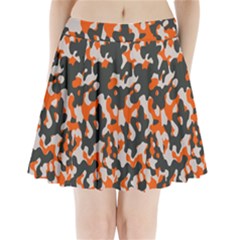 Camouflage Texture Patterns Pleated Mini Skirt by Simbadda