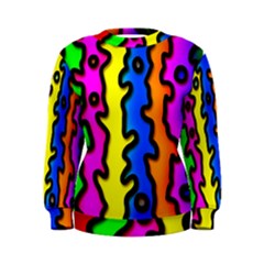 Digitally Created Abstract Squiggle Stripes Women s Sweatshirt by Simbadda